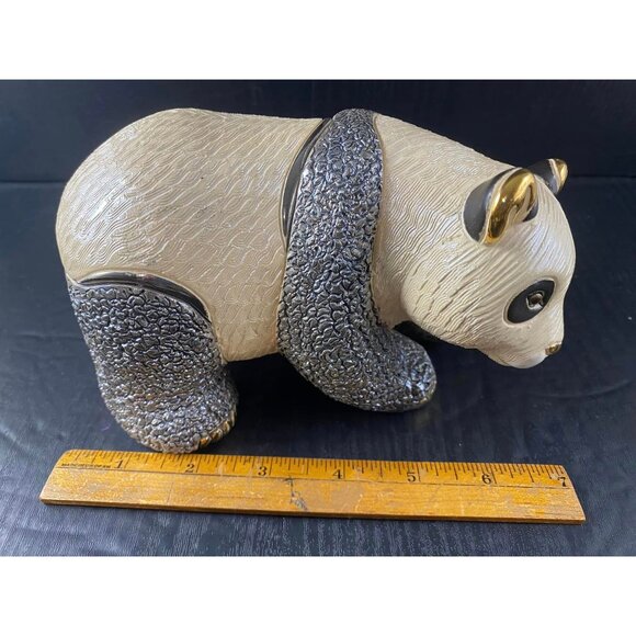 De Rosa Rinconada Panda Other - Large Adult De Rosa Rinconada Panda Figurine 17 cm x 10cm Ceramic Gold